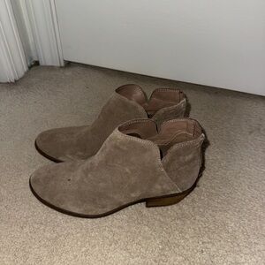 Women's Tan Suede Ankle Boots